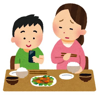 【悲報】飯食いながらスマホいじる若者、多すぎる