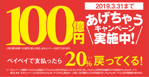 QR決済、同時多発キャンペーン勃発　PayPay/Line「２割還元」　Origami「ケンタ半額」 	