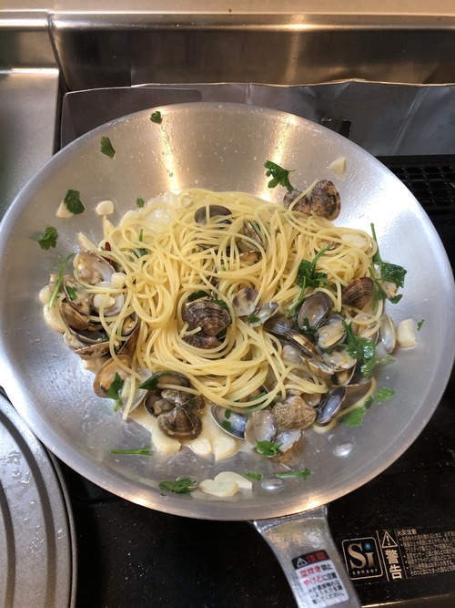 ワイの作ったパスタ、まあまあ美味そう