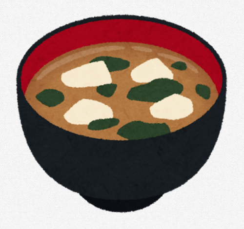 吉野家のいかにも「粉末溶かしました」って感じの味噌汁