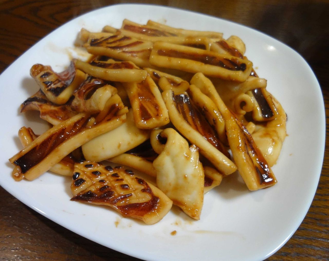 いかわたぽん いかのしょうが焼き 田舎煮 カブの鶏そぼろあんかけ いつも笑っていたいね
