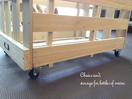 100円すのこを使ってペットボトルの水を収納 Chairs And インテリアコーディネーター的diyと暮らしのブログ Powered By ライブドアブログ