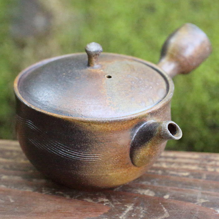 山本広巳 薪窯焼成焼締急須 満容量280ml 万古焼急須 : 茶器chaki