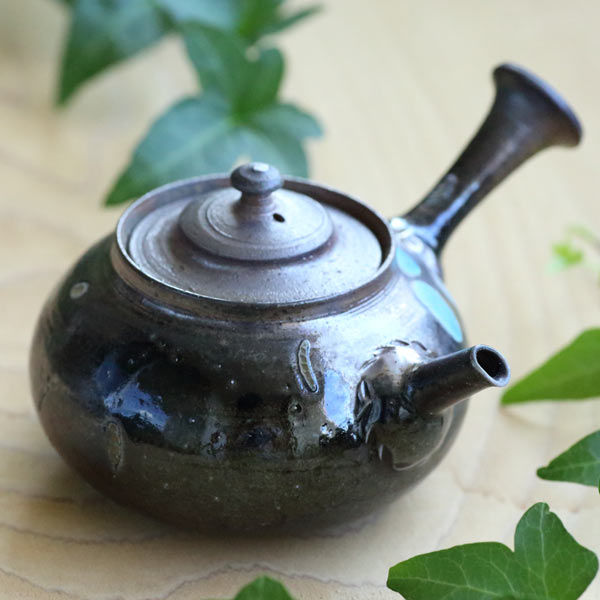 常滑焼　山田想作　急須　茶道具　茶器 常滑焼 山田想作 急須 工芸品 茶器 茶道具 山田想 青急須 常滑焼