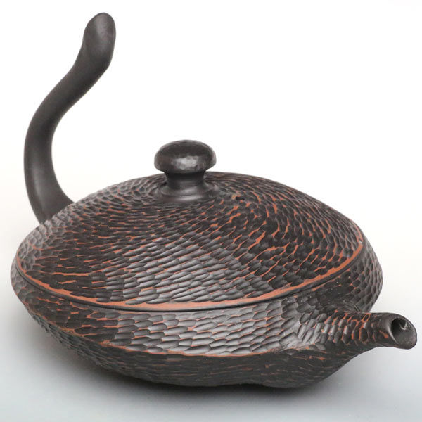 削り飛天 手付宝瓶 村田益規 常滑焼 玉露茶急須 満容量 100ml : 茶器chaki 直販特別価格 村田益規さんの急須 食器