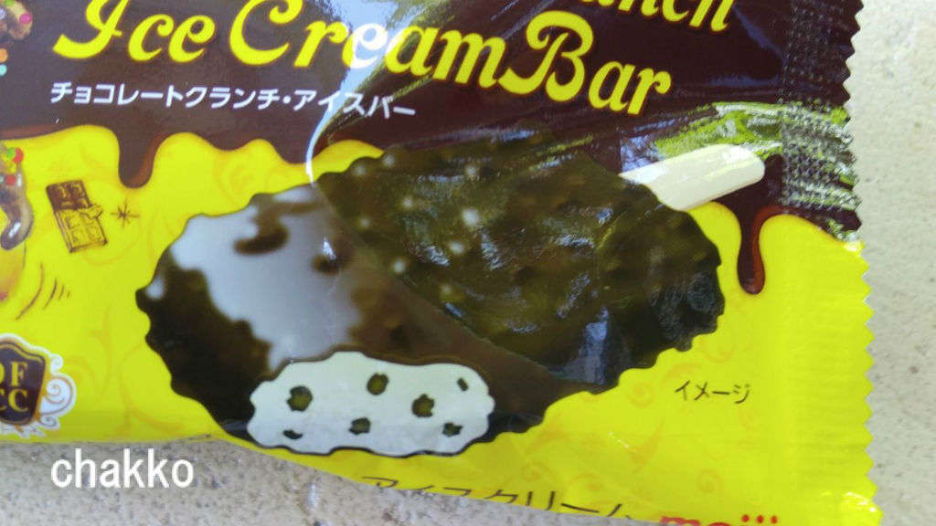チョコレートクランチのアイスクリームを食べたよ Chakkoのtdrに行ったよ