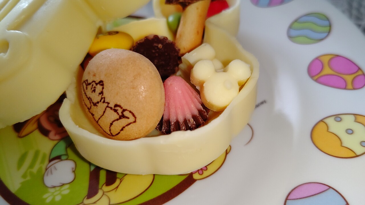 ホワイトチョコで作ったミッキーのチョコエッグ Chakkoのtdrに行ったよ
