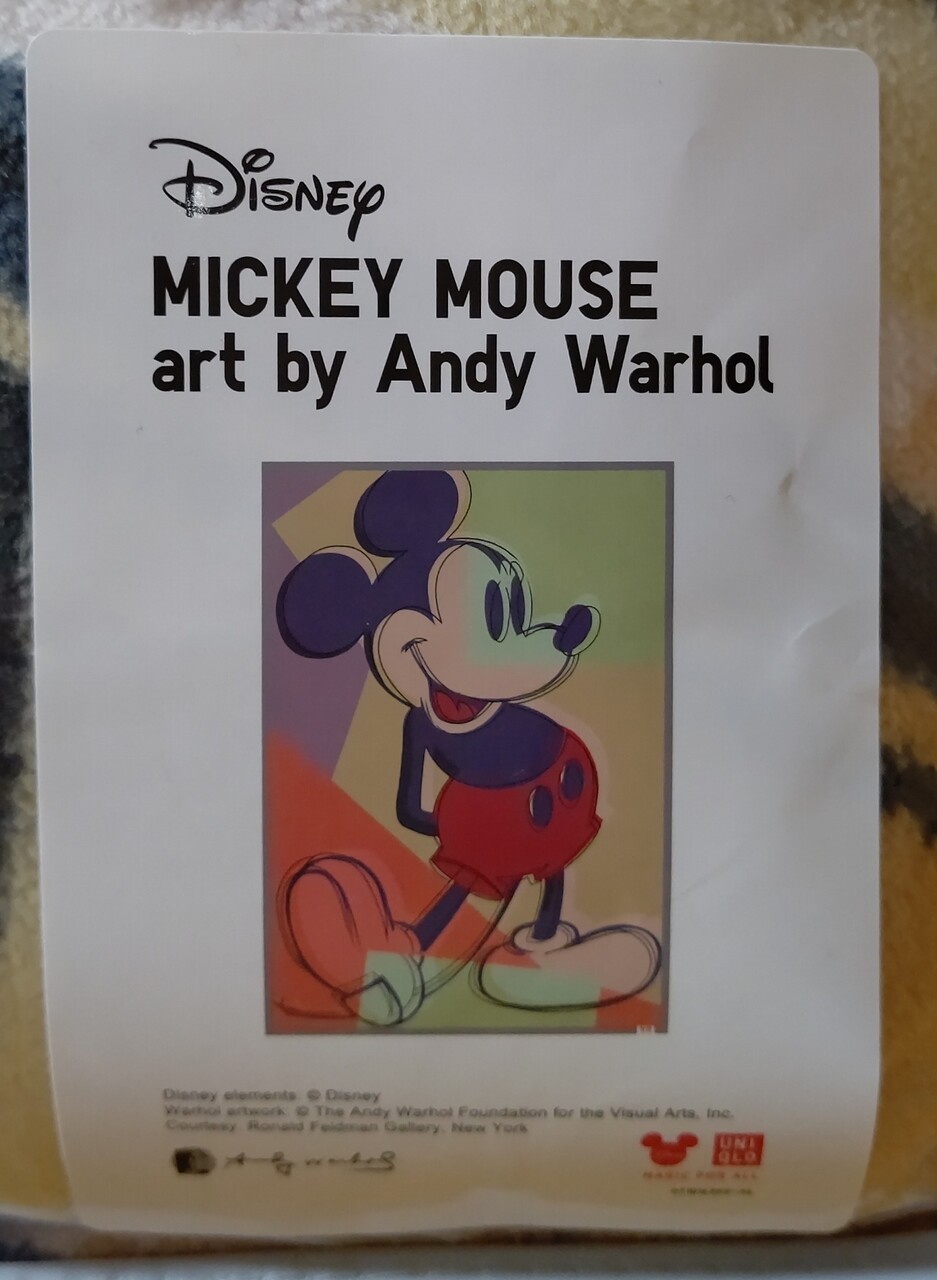 UNIQLO×Disney アンディウォーホル ミッキーのヒートテック毛布ダフル 冬のマストハブ！ヒートテック毛布にデザイン柄が新登場 - UT