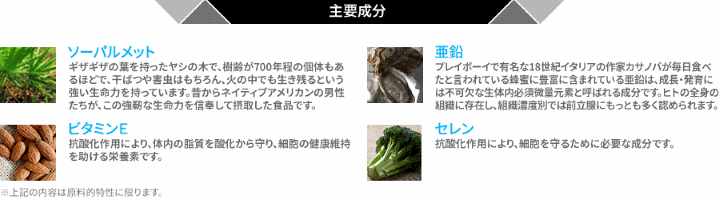 アトミオーソーパルメット(主要成分)