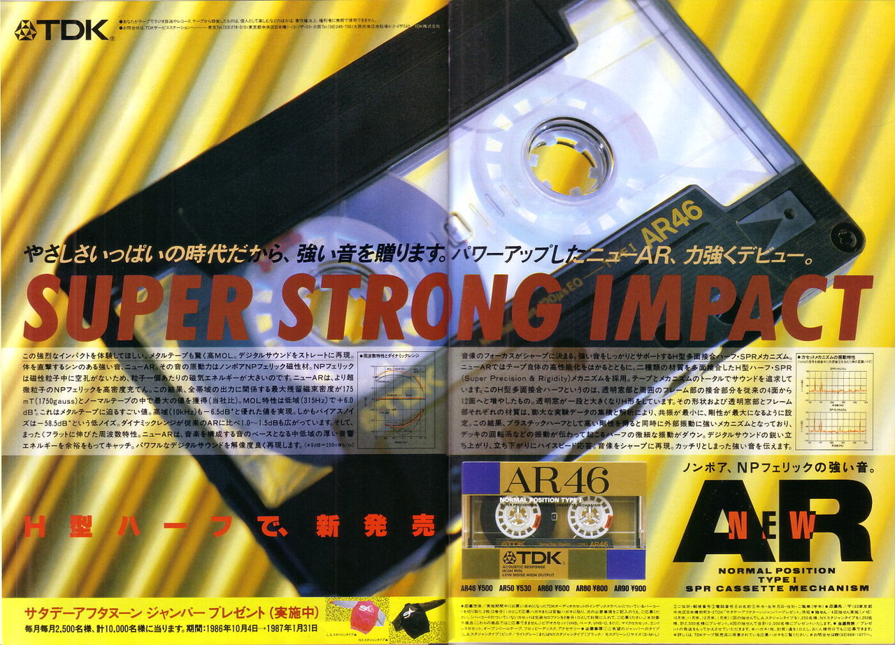 TDK カセットテープ AE AR AD SF 新品セット☆1986〜88年製 TDK カセットテープ AE AR AD SF 新品セット☆1986〜88年製 TDK