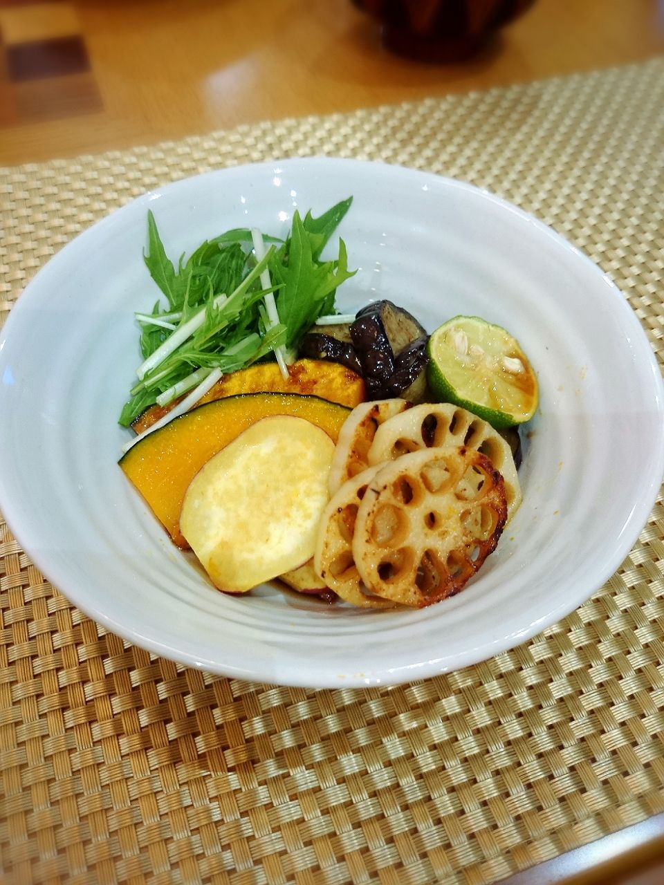 秋の焼き野菜サラダ うちごはん なっちゃんちの晩御飯