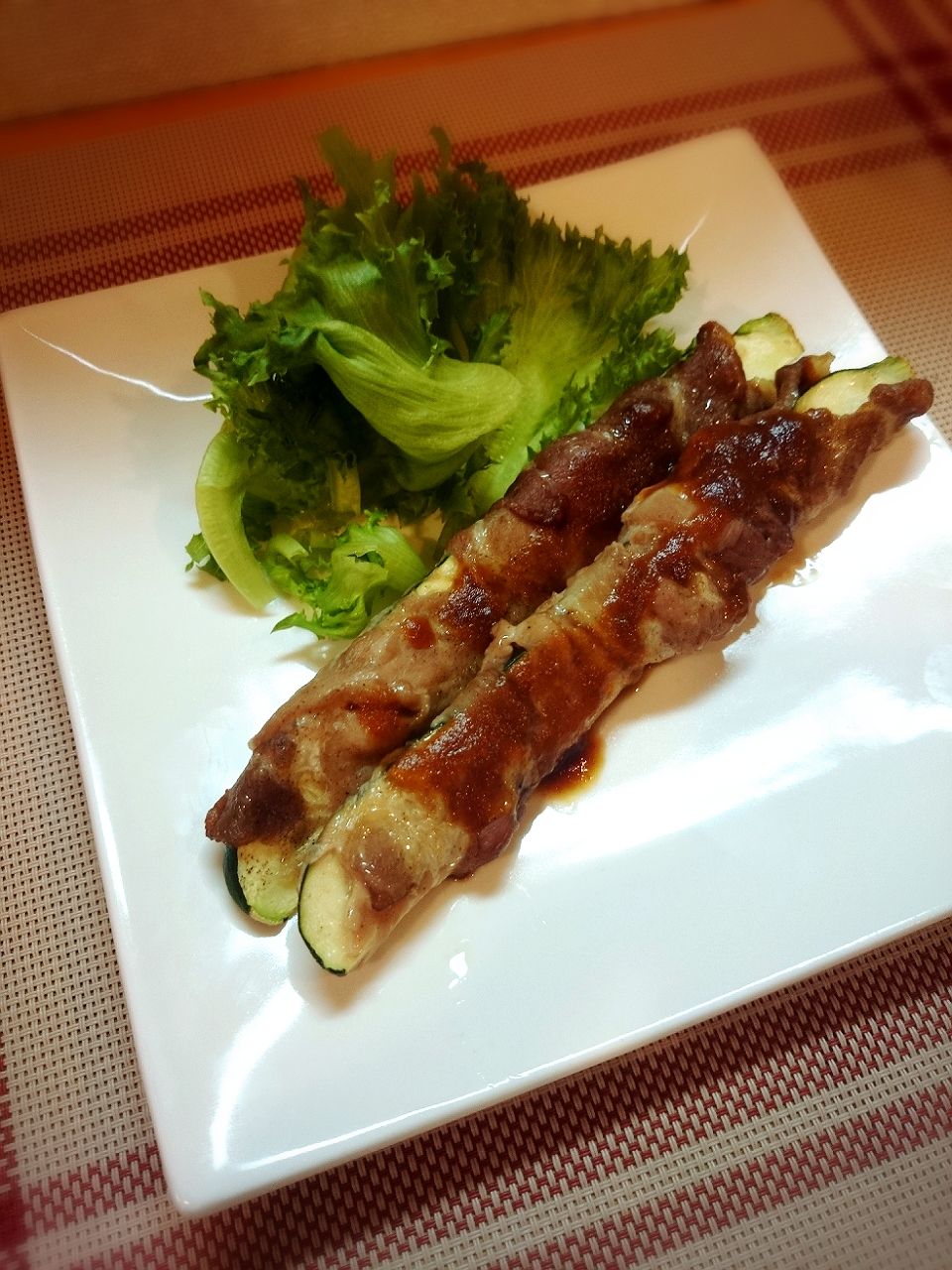 Bistroご飯 ズッキーニの豚肉巻きグリル焼き うちごはん なっちゃんちの晩御飯
