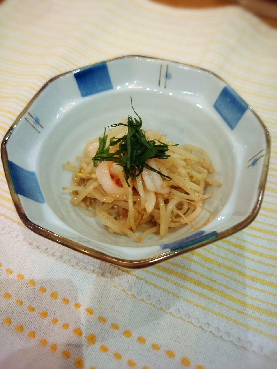 明太パスタもどきな もやしのイカ明太和え うちごはん なっちゃんちの晩御飯
