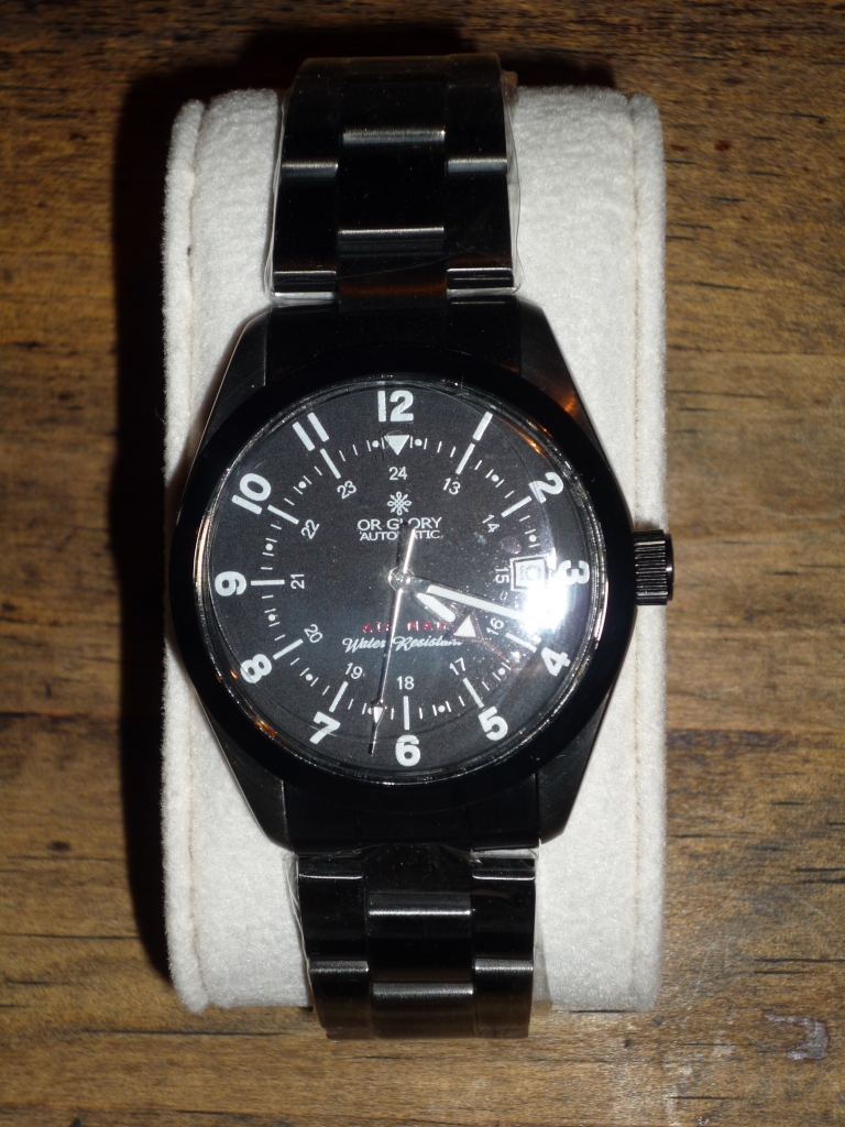 ル*パ様 orglory自動巻き ブラック 腕時計 airman
