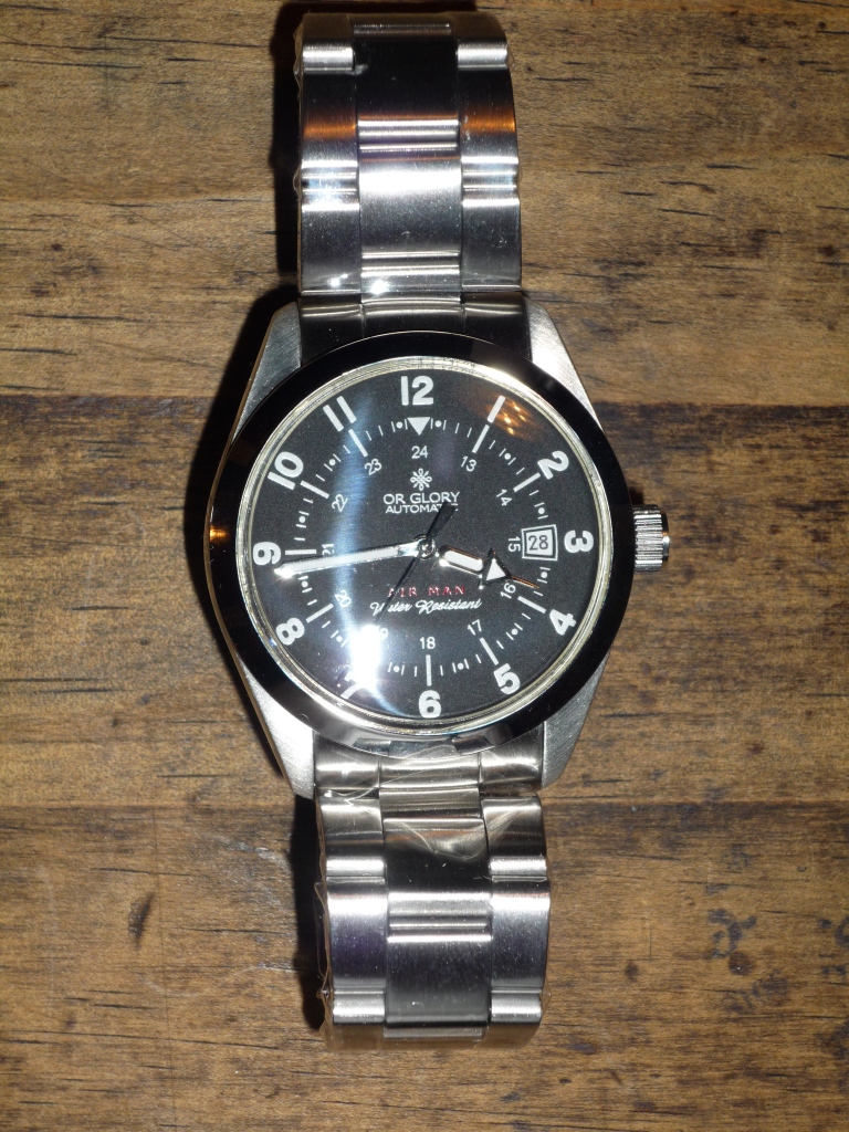 orglory自動巻き ブラック 腕時計 airman orglory自動巻き ブラック 腕時計 airman