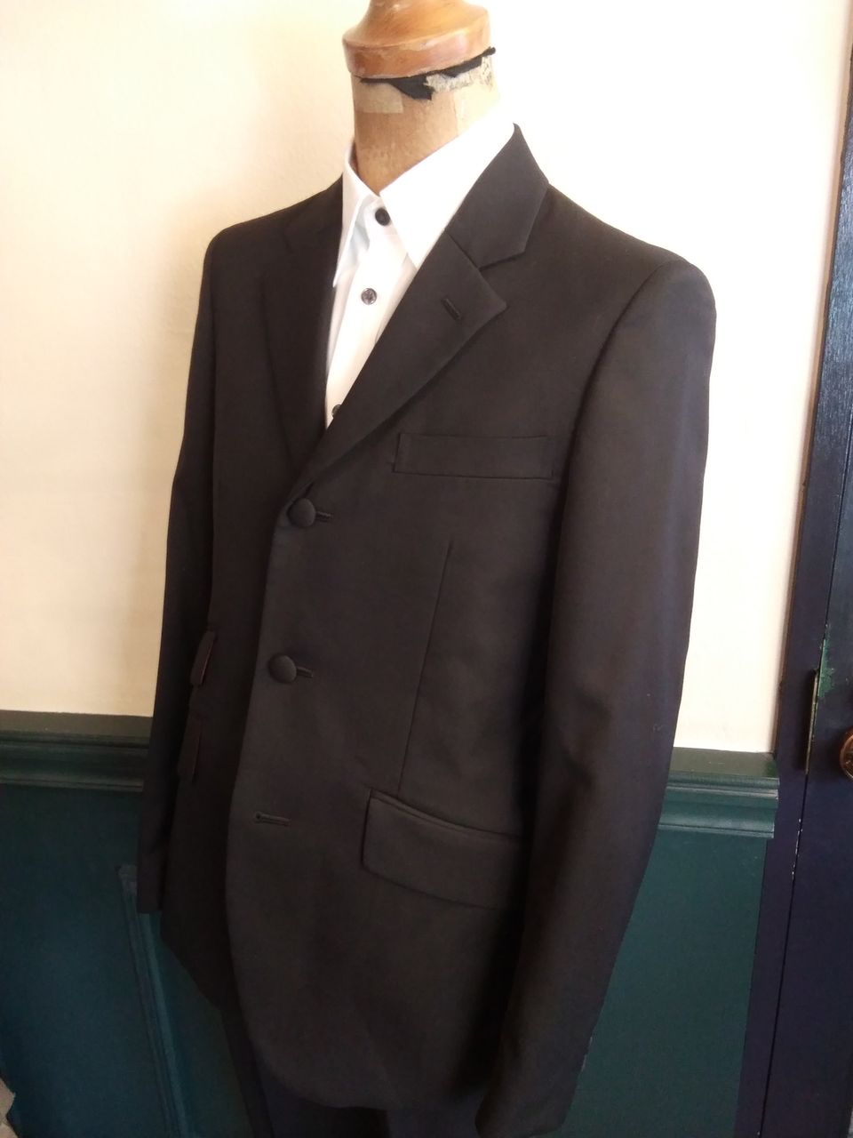 美品 36Sサイズ OR GLORYオアグローリーストライプモッズスーツ