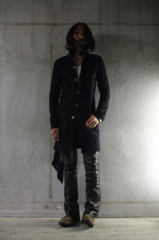 再入荷】thee old circus【OLD BLACK ASPHALT・ロングシャツ（black 