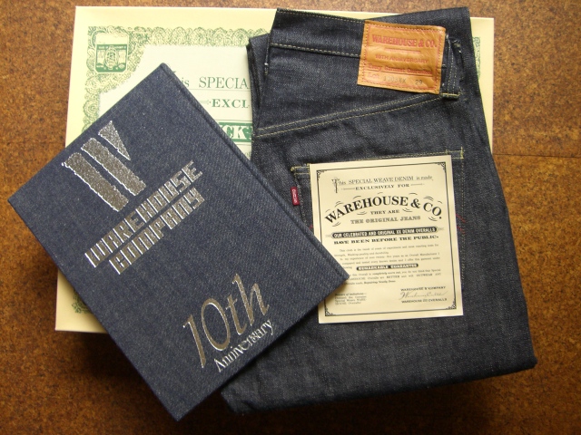 WAREHOUSE 1003XX 10TH ANNIVERSARY : BLUE GEAR WAREHOUSE 1003XX 10TH ANNIVERSARY : BLUE GEAR
