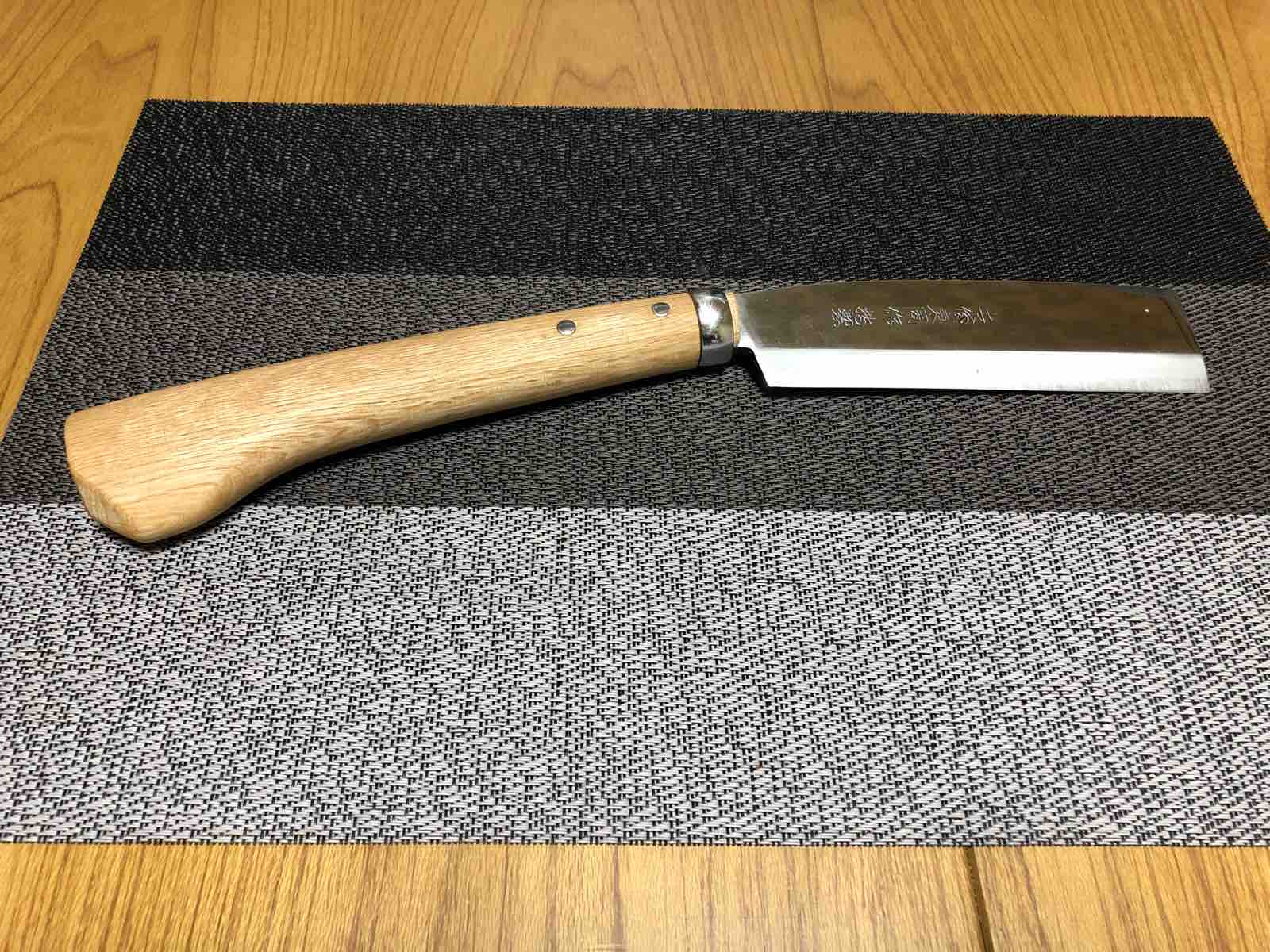 鉈の柄を交換した！ 金高刃物老舗 綺麗な仕上がりでした(^^) : 歩けおっさん by Rappo -楽歩-