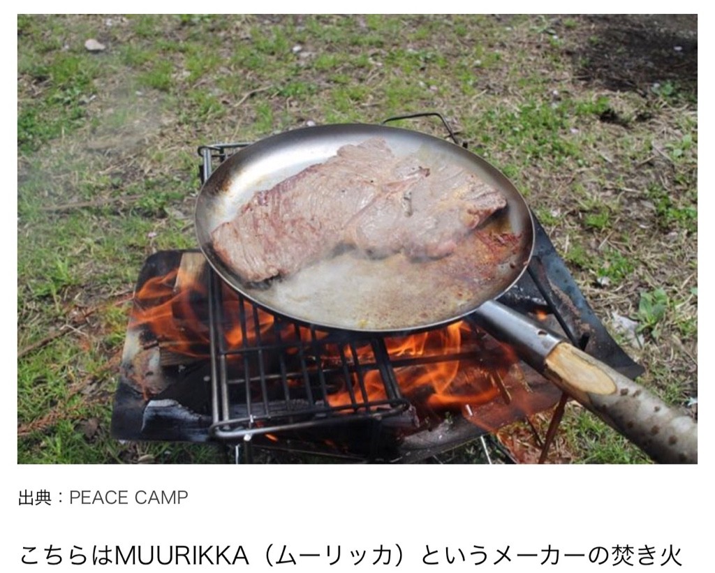 ピアットきたぁ〜❗️焚き火フライパン おやじの鉄板焼き さあこれで鶏