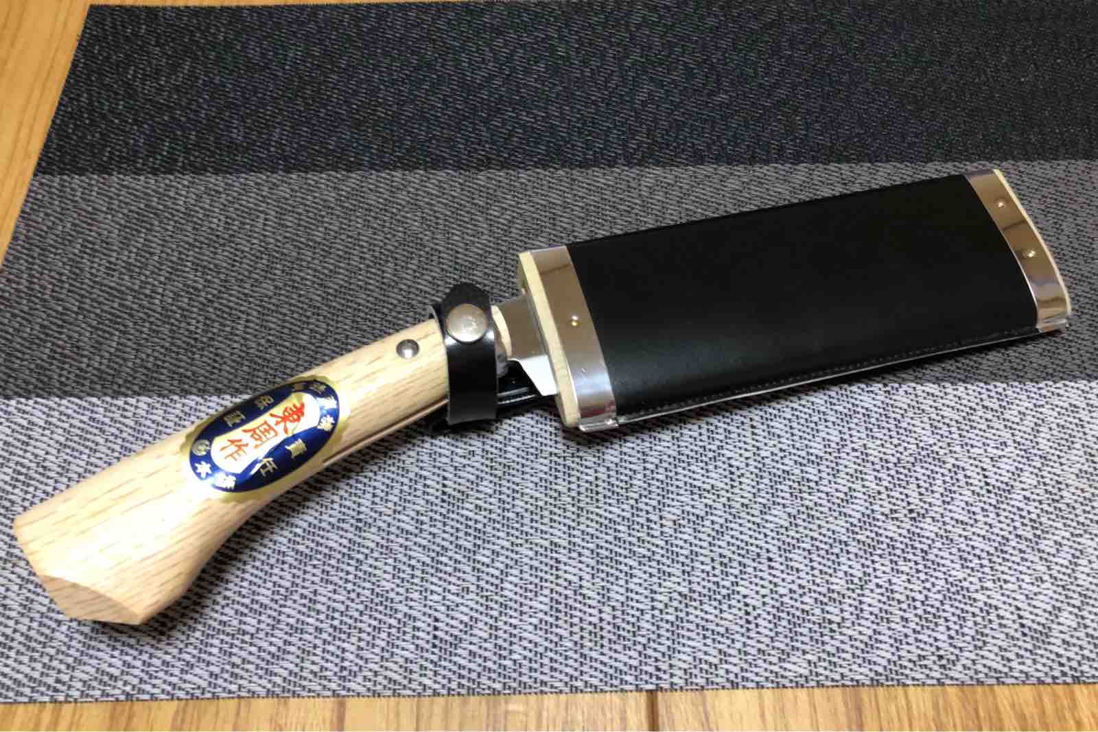 鉈の柄を交換した！ 金高刃物老舗 綺麗な仕上がりでした(^^) : 歩けおっさん by Rappo -楽歩-