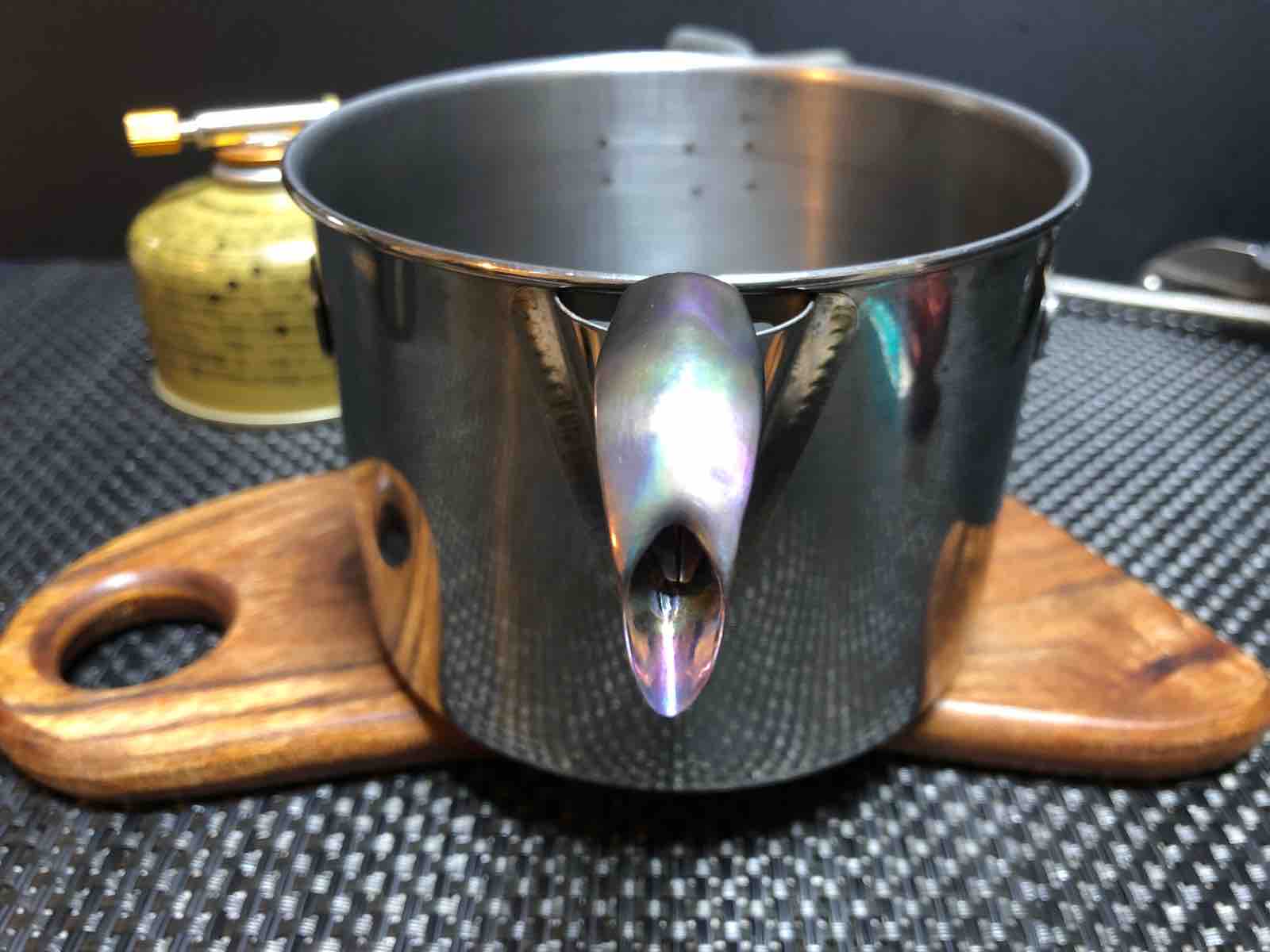 Snowpeak ケトルNo.1に装着してみた^ ^ : 歩けおっさん by Rappo -楽歩-