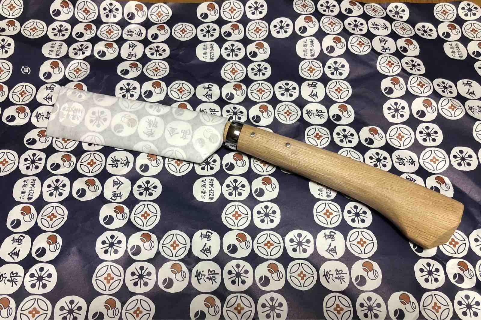 鉈の柄を交換した！ 金高刃物老舗 綺麗な仕上がりでした(^^) : 歩けおっさん by Rappo -楽歩-