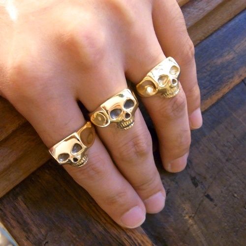 JIM SKULL RING ~K18 & K14 GOLD~ : CHARCOAL*GREEN BLOG NEWS