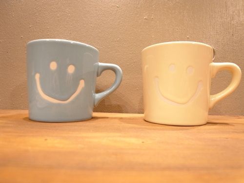 SMILE MUG CUP Atease : CHARCOAL*GREEN BLOG NEWS