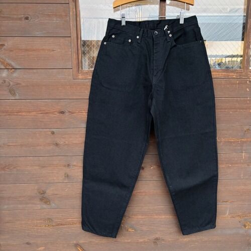 Sanca～ BLACK DENIM 5P BALLOON FIT : CHARCOAL*GREEN BLOG NEWS