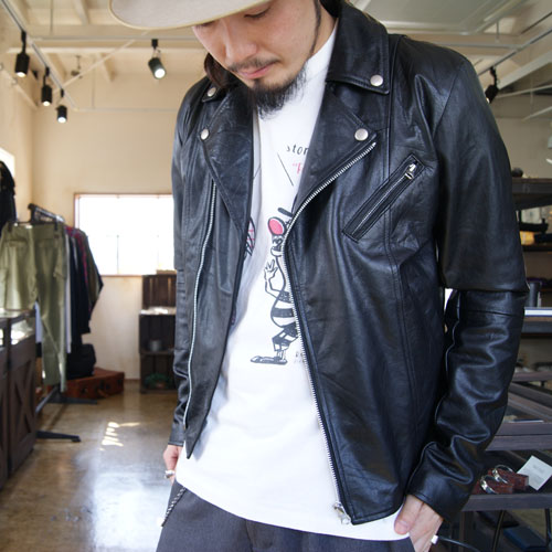 yoused / REMAKE LEATHER WARDEN JACKET - リメイク レザー