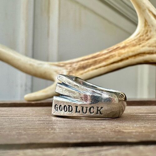 mollive HeavyOZ / GOOD LUCK FUKU RING SV : CHARCOAL*GREEN