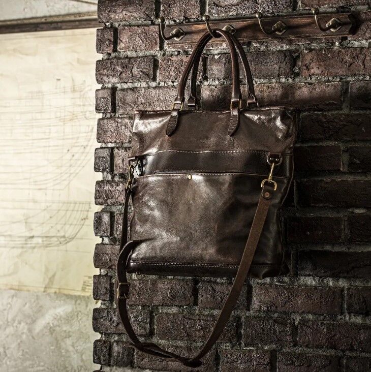 VS-244LS(BROWN) /レザー・ネルソン・2WAYバッグキムタク