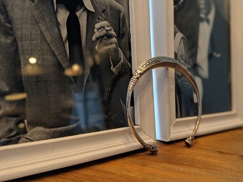 Vantique / TUAREG SILVER BRACELET LARGE : CHARCOAL*GREEN BLOG NEWS
