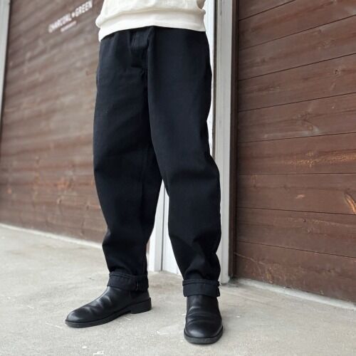Sanca～ BLACK DENIM 5P BALLOON FIT : CHARCOAL*GREEN BLOG NEWS