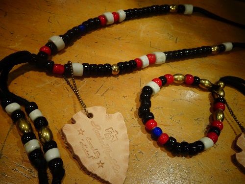 Rooster King & Co./CG別注NECKLACE&BRACELET : CHARCOAL*GREEN Rooster King & Co./CG別注NECKLACE&BRACELET : CHARCOAL*GREEN