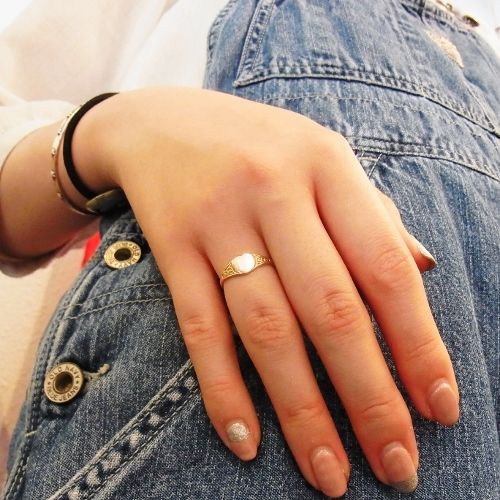 SIGNET RING HEART-GOLD : CHARCOAL*GREEN BLOG NEWS SIGNET RING HEART-GOLD : CHARCOAL*GREEN BLOG NEWS