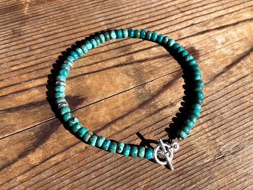 MINI TURQUOISE BEADS BRACELET2 ／ Atease : CHARCOAL*GREEN BLOG NEWS