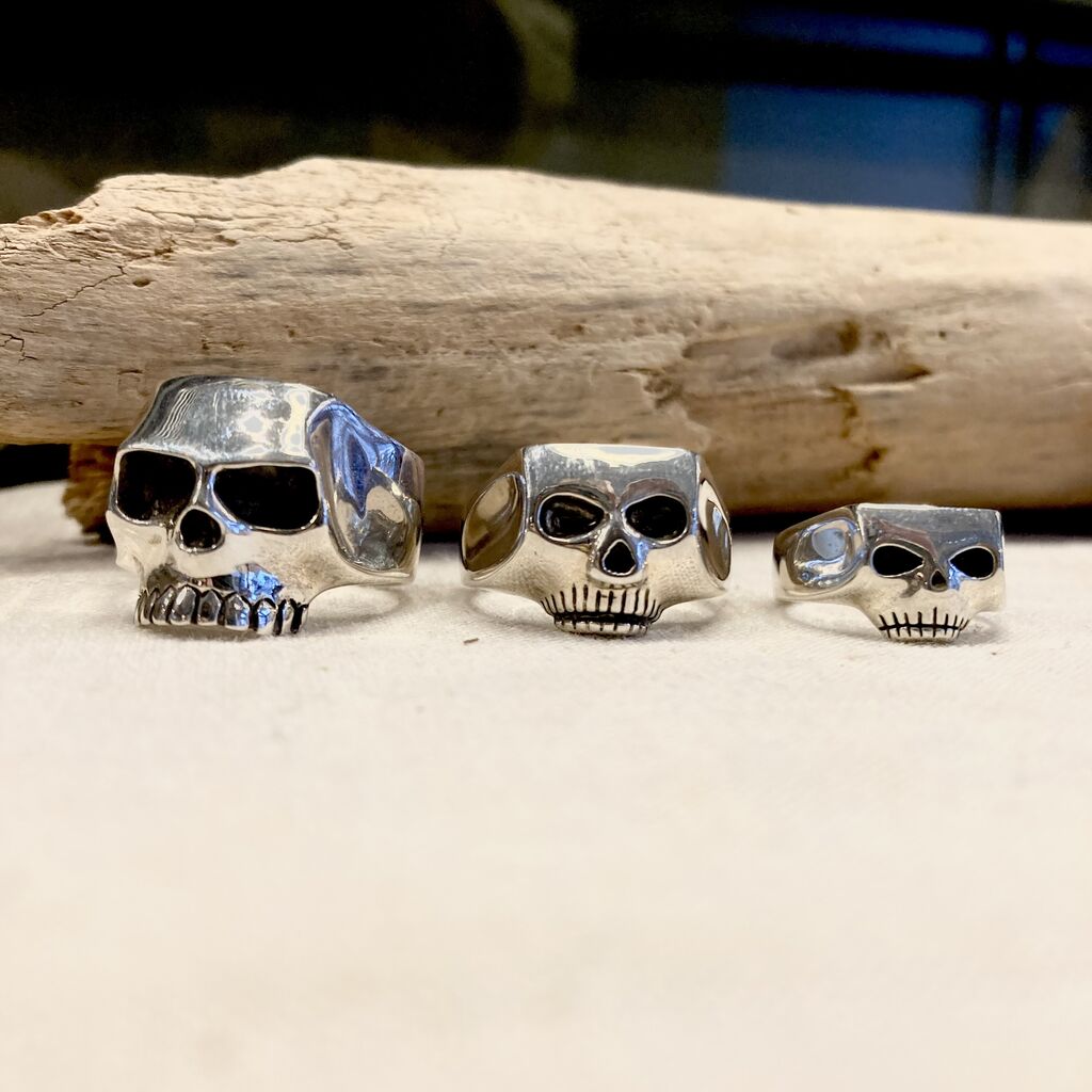 Flash Point / JIMSKULL RING フラット＆ミニ＆ソリッド : CHARCOAL