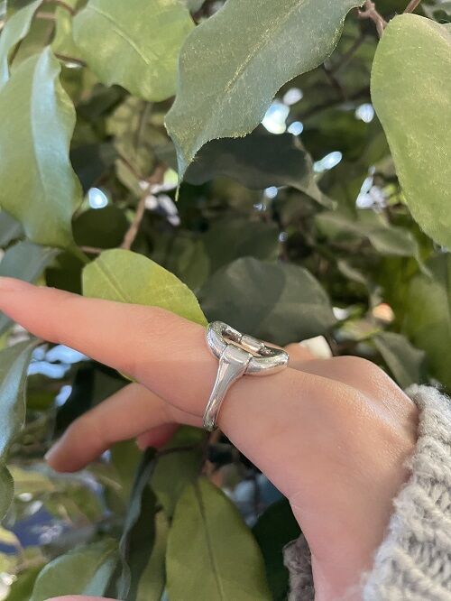 mollive* 2020AW/ROUND BIT RING : CHARCOAL*GREEN BLOG NEWS