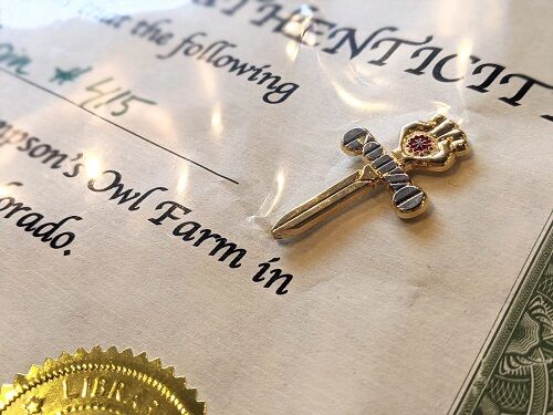 GONZO ネックレス ジョニーデップ ハンターSトンプソン ゴンゾ 希少] ジョニーデップ “Gonzo” ネックレス シルバー925 レア