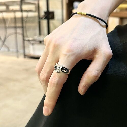 FLASH POINT / MINI JIM SKULL RING : CHARCOAL*GREEN BLOG NEWS