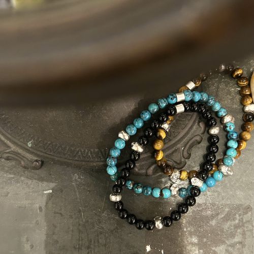 FLASH POINT 6MM SKULL BEAD BRACELET : CHARCOAL*GREEN BLOG NEWS