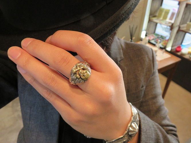 Vantique ~50S CROSS BONE SKULL NECKLACE&RING~ : CHARCOAL Vantique ~50S CROSS BONE SKULL NECKLACE&RING~ : CHARCOAL