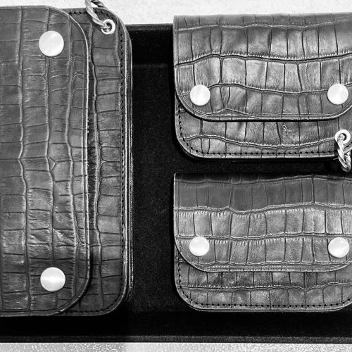 TRUCKER WALLET ~CROCODILE SERIES~ : CHARCOAL*GREEN BLOG NEWS TRUCKER WALLET ~CROCODILE SERIES~ : CHARCOAL*GREEN BLOG NEWS