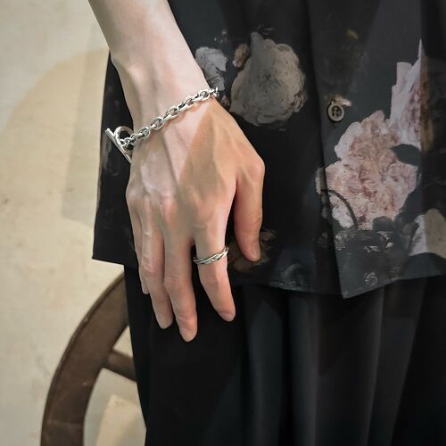 TWIST SILVER RING ／ mollive HeavyOZ : CHARCOAL*GREEN BLOG NEWS