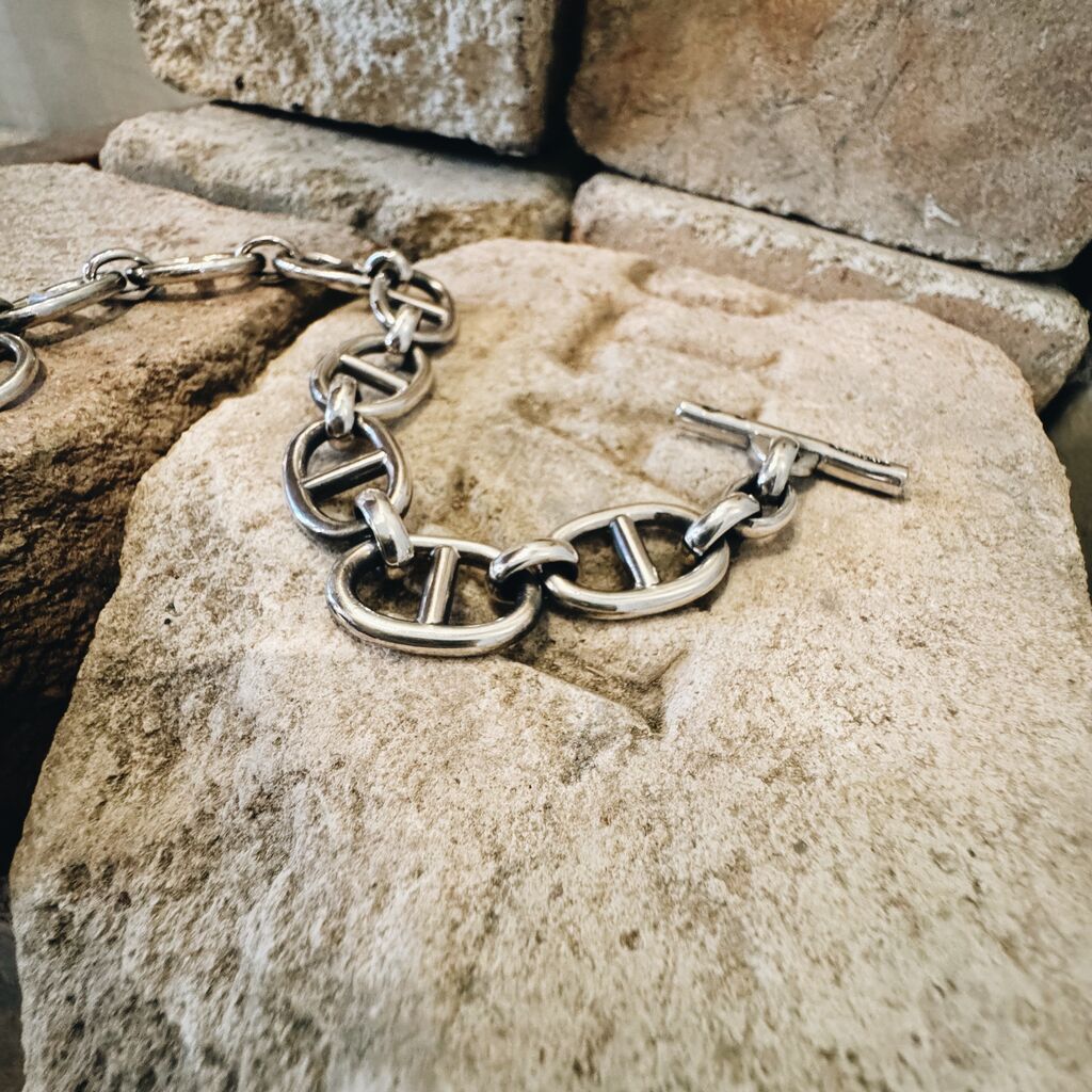 Atease（アティース） / H MARINA CHAIN BRACELET NEW : CHARCOAL
