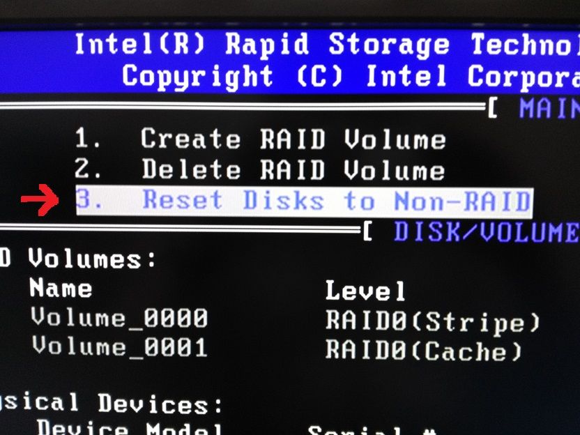 Raidbios Irst からのisrt高速化の強制解除 からくり箱 保守記録