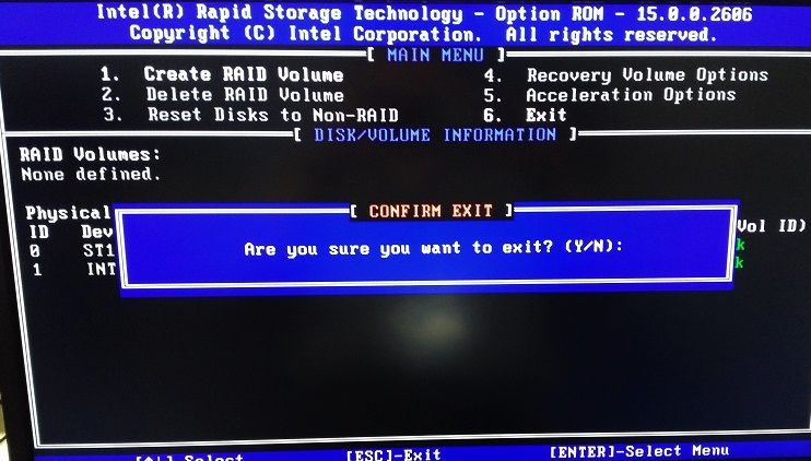 Raidbios Irst からのisrt高速化の強制解除 からくり箱 保守記録