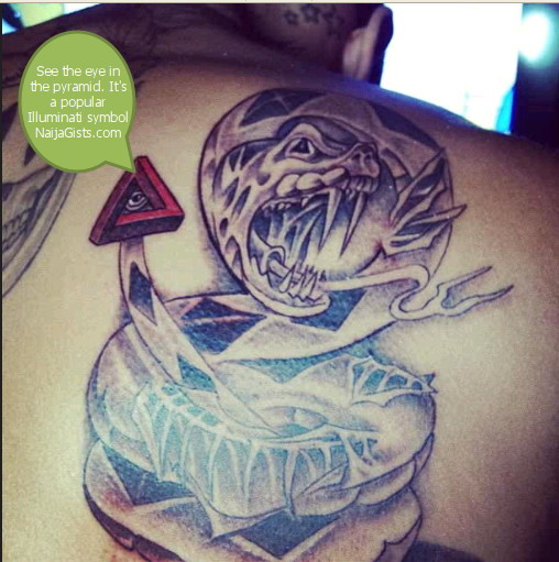 chris brown illuminati tattoo 2